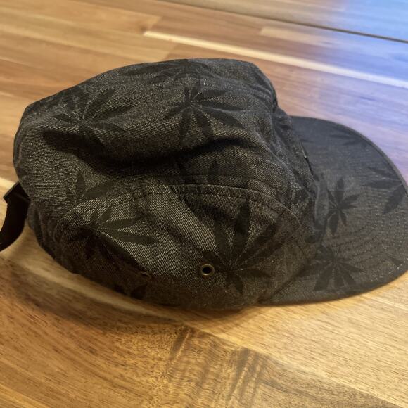 HUF 5 Panel Hat Cap Strap Back Marijuana Weed Leaf AOP Allover Skater‎ One Size - Picture 4 of 9